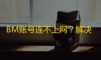 BM账号连不上网？解决方法一次讲清