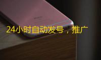 24小时自动发号，推广省心又高效