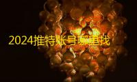 2024推特账号哪里找？24小时发货推荐